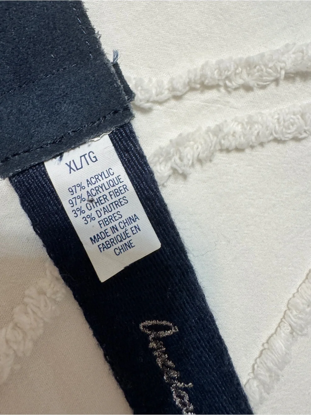 American Eagle Outfitters Navy Plaid Web Belt with Silver Buckle